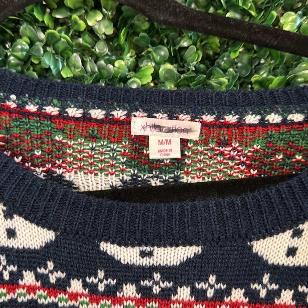CHRISTMAS UGLY SWEATER SANTA TREE SNOWMAN UNISEX SIZE M ORDER PRIOR TO 12/10 🌲🎅 - Picture 3 of 8